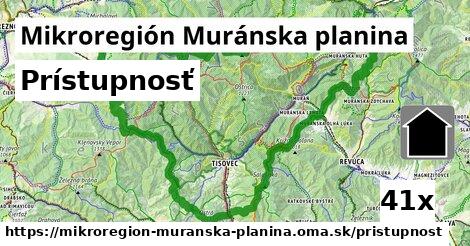 prístupnosť v Mikroregión Muránska planina