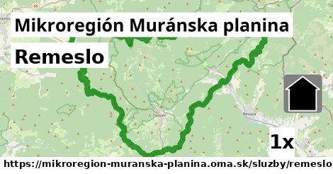 Remeslo, Mikroregión Muránska planina