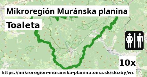 Toaleta, Mikroregión Muránska planina