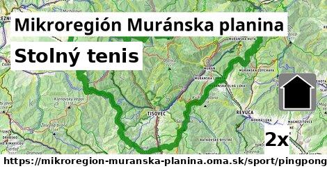 Stolný tenis, Mikroregión Muránska planina