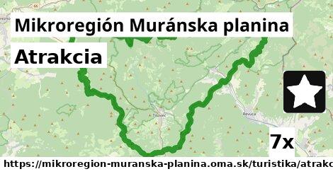 Atrakcia, Mikroregión Muránska planina