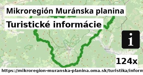 Turistické informácie, Mikroregión Muránska planina