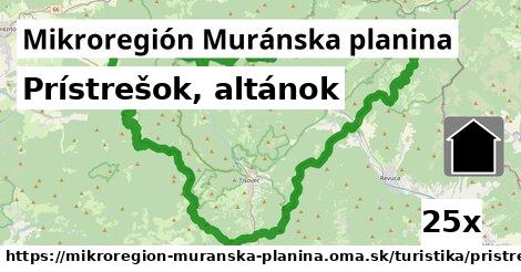 Prístrešok, altánok, Mikroregión Muránska planina