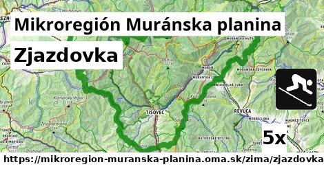 Zjazdovka, Mikroregión Muránska planina