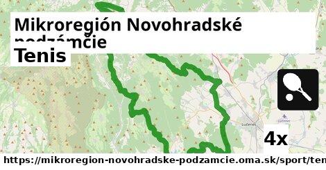 Tenis, Mikroregión Novohradské podzámčie