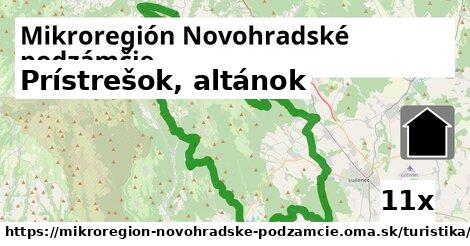 Prístrešok, altánok, Mikroregión Novohradské podzámčie