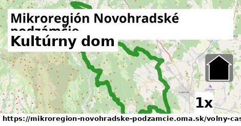 Kultúrny dom, Mikroregión Novohradské podzámčie