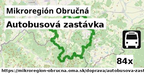 Autobusová zastávka, Mikroregión Obručná