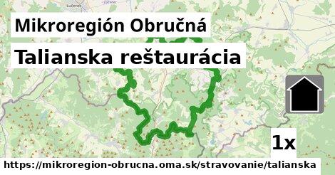 Talianska reštaurácia, Mikroregión Obručná