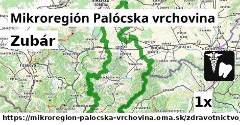 Zubár, Mikroregión Palócska vrchovina