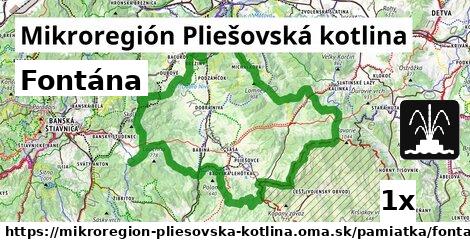 Fontána, Mikroregión Pliešovská kotlina