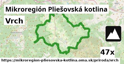 Vrch, Mikroregión Pliešovská kotlina