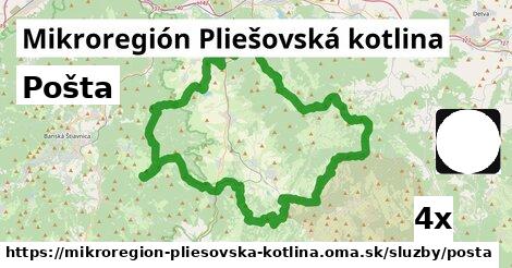 Pošta, Mikroregión Pliešovská kotlina