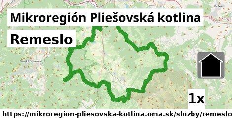 Remeslo, Mikroregión Pliešovská kotlina