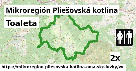 Toaleta, Mikroregión Pliešovská kotlina