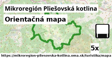 Orientačná mapa, Mikroregión Pliešovská kotlina