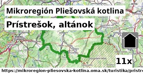 Prístrešok, altánok, Mikroregión Pliešovská kotlina