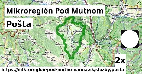 pošta v Mikroregión Pod Mutnom