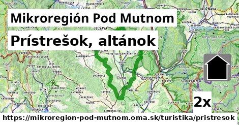 Prístrešok, altánok, Mikroregión Pod Mutnom