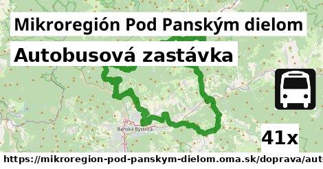 Autobusová zastávka, Mikroregión Pod Panským dielom