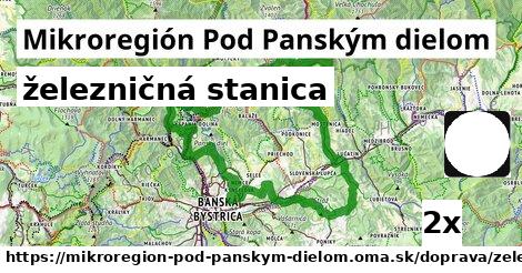 železničná stanica, Mikroregión Pod Panským dielom