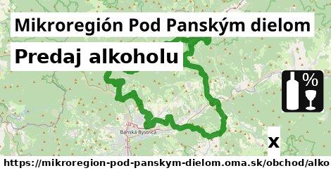 Predaj alkoholu, Mikroregión Pod Panským dielom