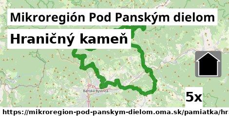 Hraničný kameň, Mikroregión Pod Panským dielom