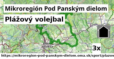 Plážový volejbal, Mikroregión Pod Panským dielom