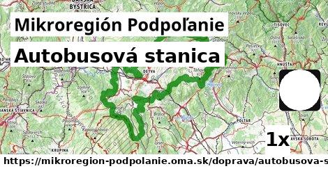 Autobusová stanica, Mikroregión Podpoľanie