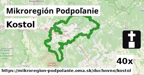 Kostol, Mikroregión Podpoľanie