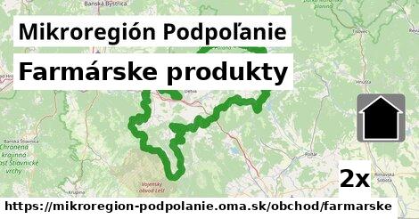 Farmárske produkty, Mikroregión Podpoľanie