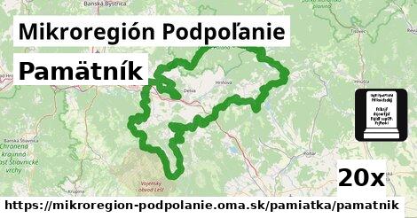 Pamätník, Mikroregión Podpoľanie