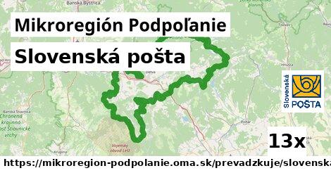 Slovenská pošta, Mikroregión Podpoľanie