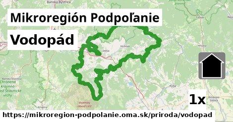 Vodopád, Mikroregión Podpoľanie