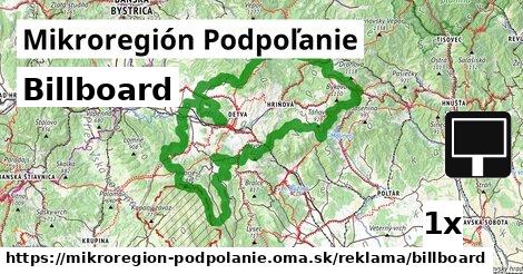 billboard v Mikroregión Podpoľanie