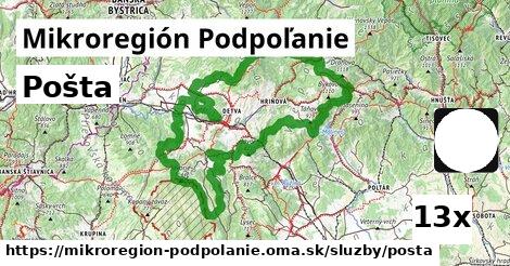 Pošta, Mikroregión Podpoľanie