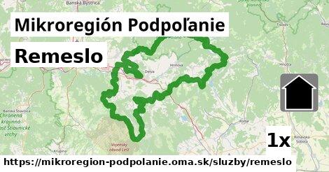 Remeslo, Mikroregión Podpoľanie