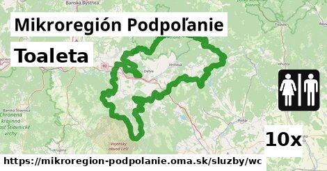 Toaleta, Mikroregión Podpoľanie