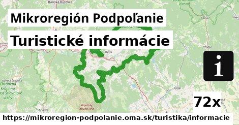 Turistické informácie, Mikroregión Podpoľanie