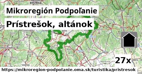 Prístrešok, altánok, Mikroregión Podpoľanie