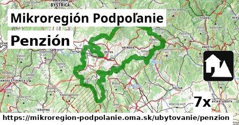 Penzión, Mikroregión Podpoľanie