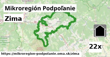 zima v Mikroregión Podpoľanie