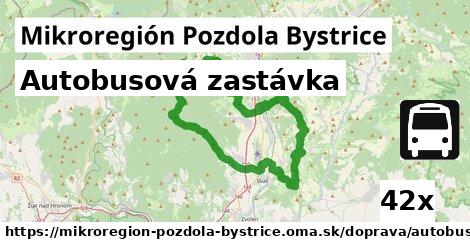 Autobusová zastávka, Mikroregión Pozdola Bystrice