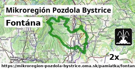 Fontána, Mikroregión Pozdola Bystrice