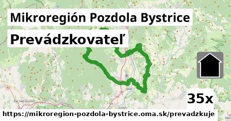 prevádzkovateľ v Mikroregión Pozdola Bystrice