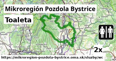 Toaleta, Mikroregión Pozdola Bystrice