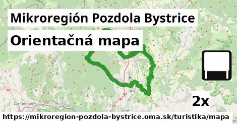 Orientačná mapa, Mikroregión Pozdola Bystrice