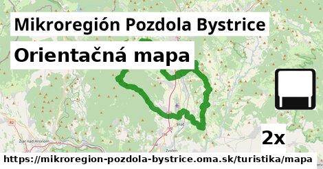 Orientačná mapa, Mikroregión Pozdola Bystrice