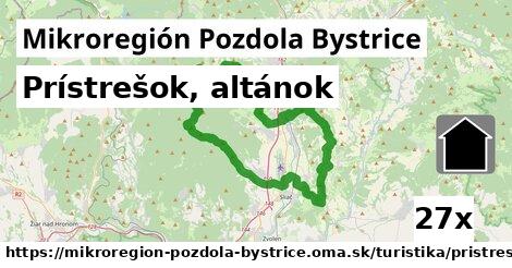 Prístrešok, altánok, Mikroregión Pozdola Bystrice