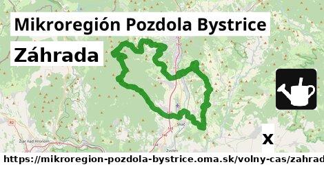 Záhrada, Mikroregión Pozdola Bystrice